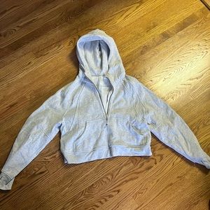 Grey lululemon scuba hoodie